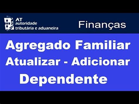 Como atualizar o agregado familiar Portal das Finanças YouTube