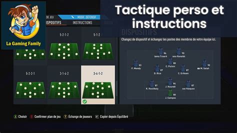 FIFA 23 Tactiques Et Instructions Perso 3412 YouTube