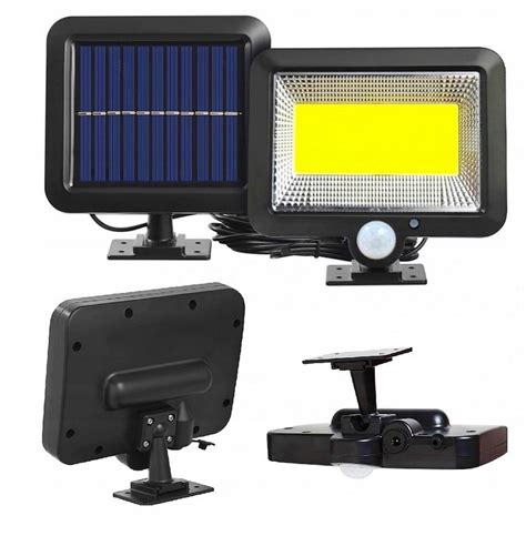 Lampa Solarna Z Czujnikiem Ruch I Zmierzchu 100 LED Anytech Pl