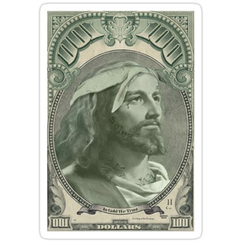 Jesus Thug Life Christ Stickers By Jeff Arnolds Art Redbubble