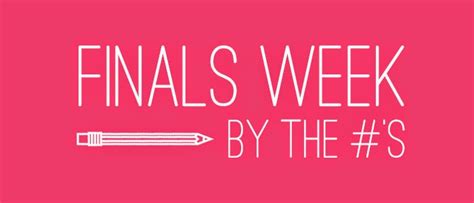 finals week   numbers dearie lovie