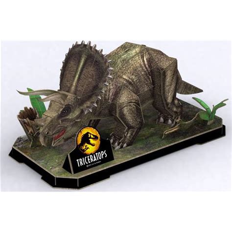 Jurassic Park And World Triceratops World Dominion 3d Puzzle