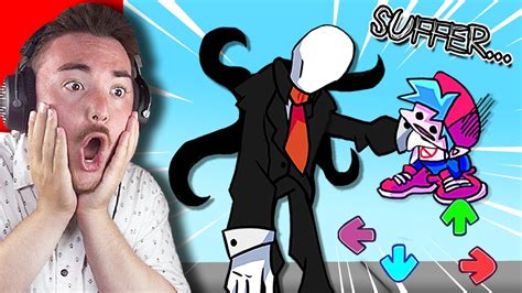 Boyfriend VS Slenderman Boss Battle FULL WEEK Friday Night Funkin