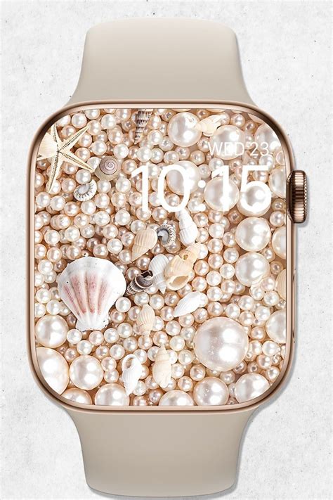Pearl Apple Watch Wallpaper, Summer Watch Face, Beach Watch Wallpaper ...