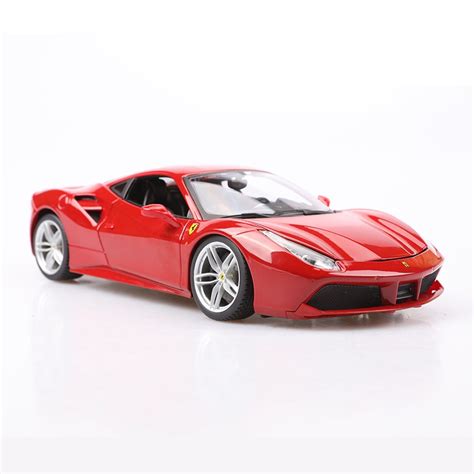 1/18 Alloy Ferrari 488 Gtb Car Model Red Ferrari Cars Collection Metal ...