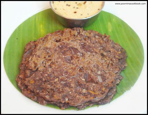 Poornimas Cook Book Ragi Roti Ragi Rotti Spicy Ragi Roti Finger