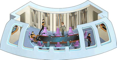 Schematic Of Observation Lounge From U S S Enterprise NCC 1701 D