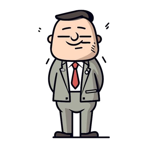 Premium Vector Confused Businessman Cartoon Vector Illustration