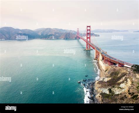 Golden Gate bridge aerial view, San Francisco, USA Stock Photo - Alamy