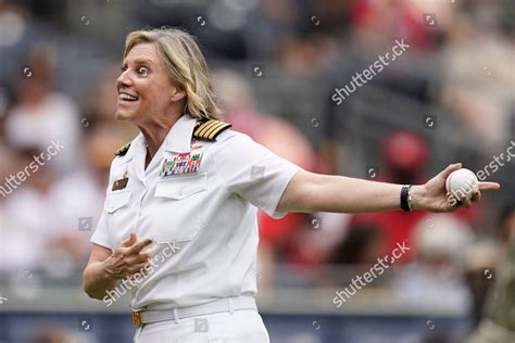 Navy Captain Amy Bauernschmidt Commanding Officer Editorial Stock Photo