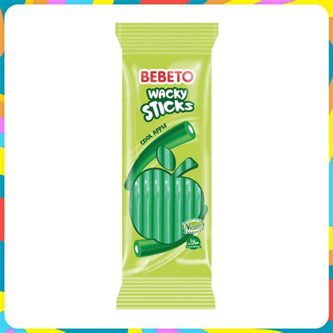 Bebeto Wacky Stick Apple 180G - Elma Şekerleme