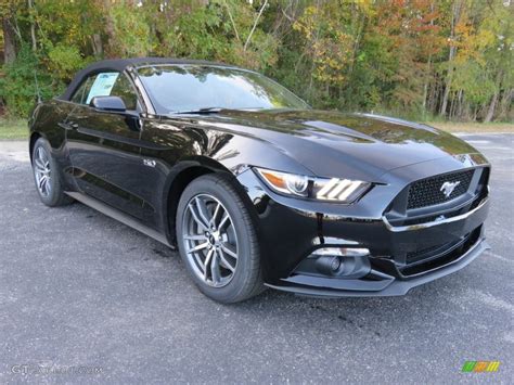 Shadow Black Ford Mustang Gt Premium Convertible Photo