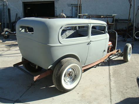 1932 Ford Tudor Sedan Hot Rod Chopped Rat Rod Scta Ahrf Street Rod