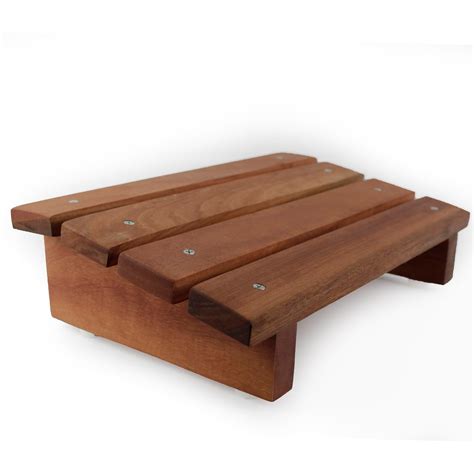 Timberz Wooden Foot Rest For Office In Natural Pine Wood Pine Wood