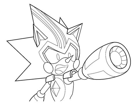 Dibujos De Metal Sonic Para Colorear