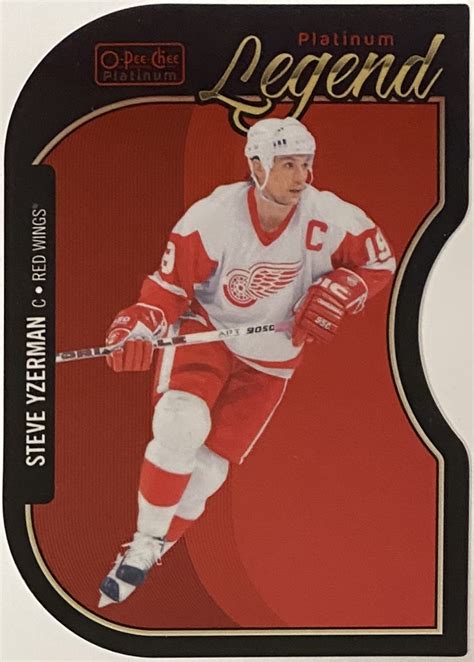 Steve Yzerman O Pee Chee Platinum Hockey Detroit Red Wings