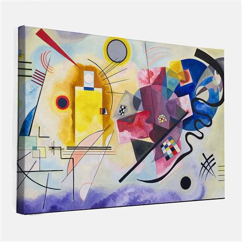 Canvas Yellow Red Blue Wassily Kandinsky Fotoprintxl