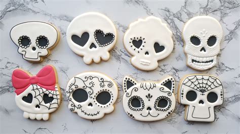 Sugar Skull Decorated Cookies