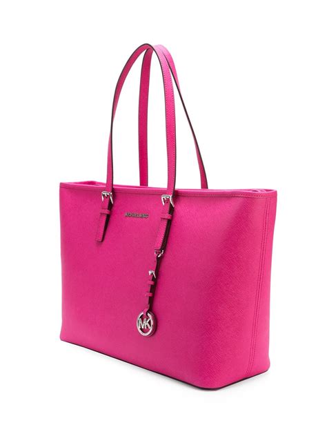 Michael Michael Kors Jet Set Travel Tote In Pink Lyst