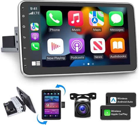 NHOPEEW 1 DIN Android Autoradio 10 1 Inch Touchscreen CarPlay En