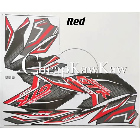 Honda Rsx Supra Gtr X Body Cover Stripe Sticker Red