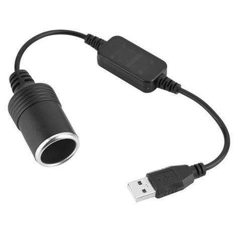 USB à 12V voiture allume cigare prise femelle convertisseur adaptateur