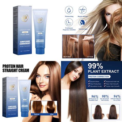 Eelhoe Protein Correction Straight Hair Cream Softens And Repairs Hair