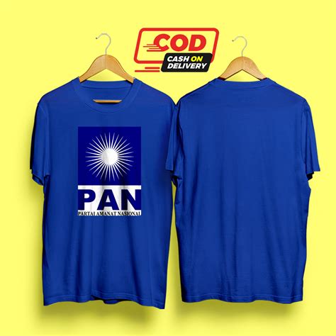 Kaos Partai Pan Baju Tshirt Kaos Lambang Pan Murah Kaos Partai