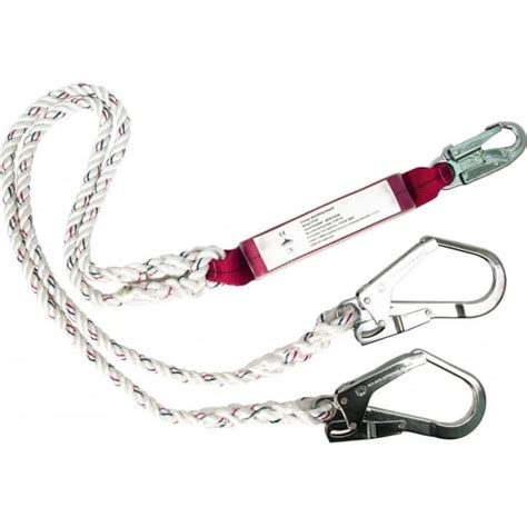 Double Lanyard With Shock Absorber