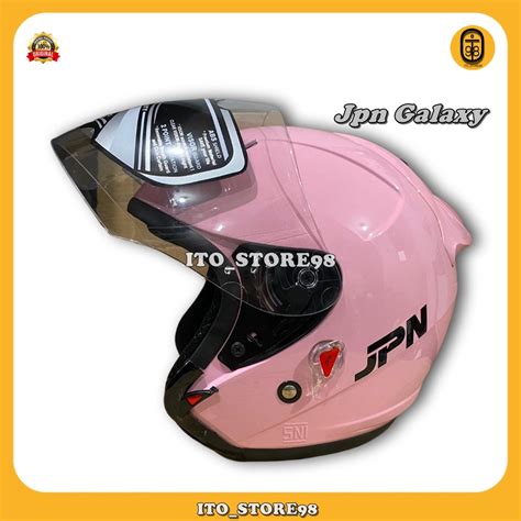 Jual Helm Sepeda Motor Half Face Jpn Galaxy Paket Ganteng Include