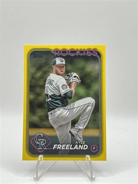 Topps Series Kyle Freeland Yellow Hanger Parallel Ebay