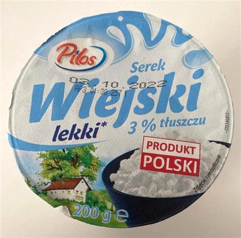 Serek wiejski lekki 3 Pilos kalorie kJ i wartości odżywcze