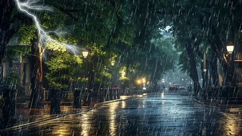 Sonido De Lluvia Relajante Para Dormir Fuertes Lluvia Y Truenos Muy