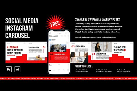Instagram Carousel Free Template Free Design Resources