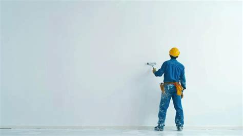 painter painting  wall premium ai generated image