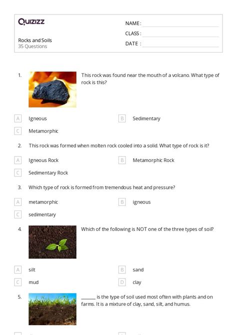 50 Soils Worksheets For 3rd Year On Quizizz Free And Printable