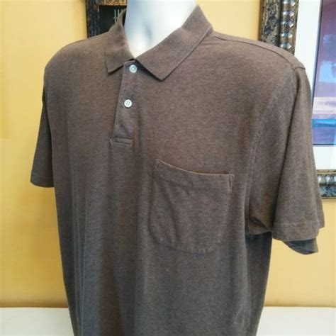 John Ashford Shirts John Ashford Short Sleeve Brown Polo Shirt