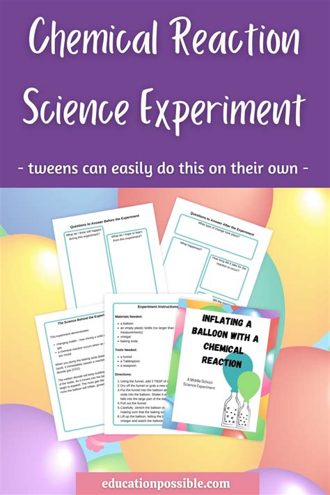 Baking Soda and Vinegar Balloon Experiment