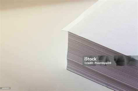 White Paper On The Desk Stock Photo - Download Image Now - Backgrounds ...