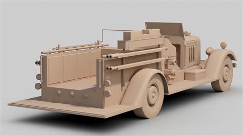 Vintage Firetruck 3D Model - TurboSquid 1767301