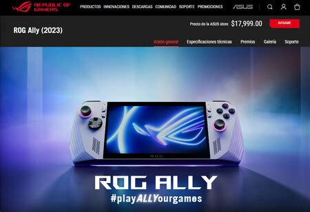 Asus Rog Ally Este Ser El Precio Oficial En M Xico Del Competidor De