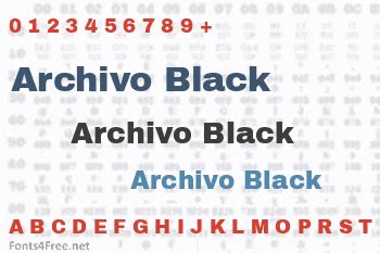 Archivo Black Font Download - Fonts4Free