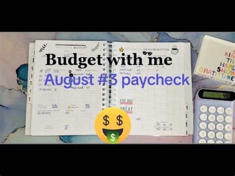 Budget With Me August Paycheck Low Income Budget Dave Ramsey