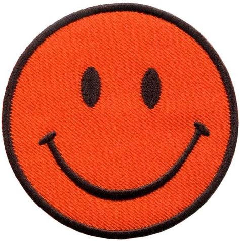 Retro Smiley Face Patch DIY Iron On Applique