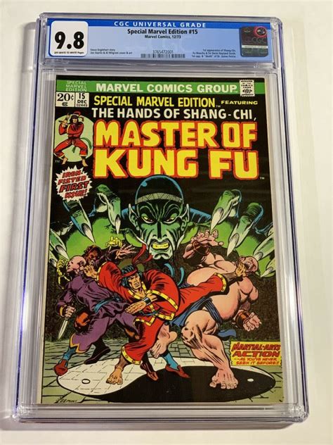 Special Marvel Edition 15 Cgc 9 8 Ow W Pages 1st Shang Chi Bronze Age