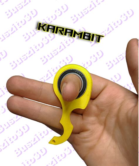 Stl File Karambit Keychain Spinner Version Pro Tiktok Keyrambit