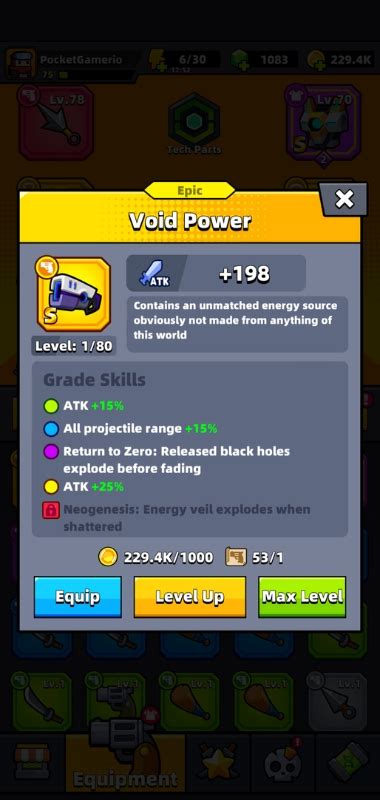 Survivor Io How To Evolve Void Power Pocket Gamer Io