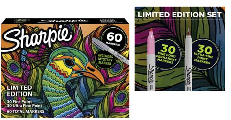 60 Count Sharpie Permanent Markers Limited Edition Assorted Colors