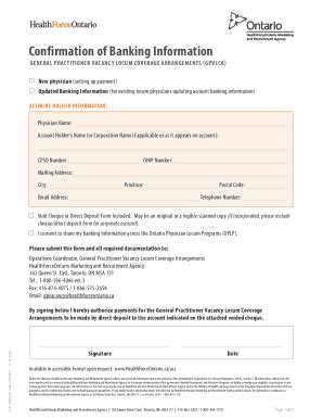 Fillable Online Confirmation Of Banking Information Gpvlca