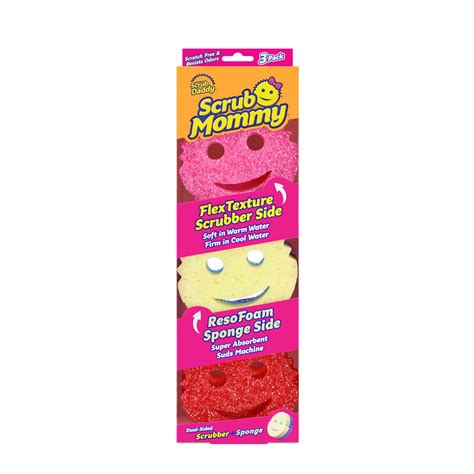 Scrub Daddy Scrub Mommy Dual Sided Scrubber And Sponge Scratch Free